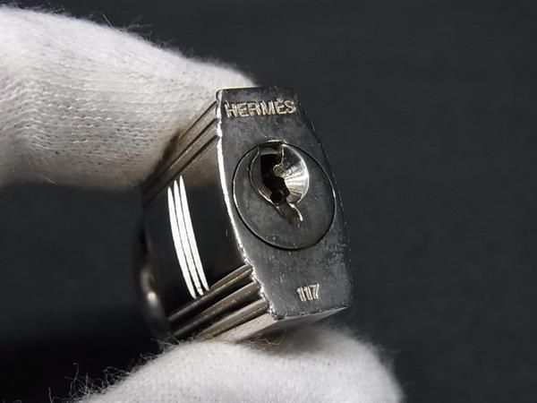 □美品□ HERMES エルメス カデナ 南京錠 パドロック 58 鍵 キー