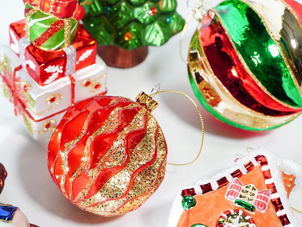 ガラス製 クリスマスオーナメント