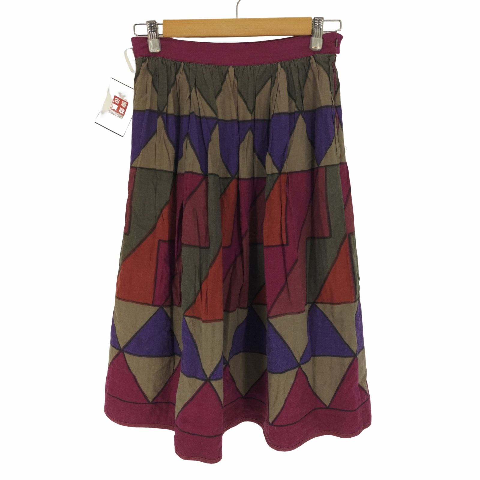 ユーズドフルギ USED古着 80-90S 西ドイツ製 総柄 フレア スカート  