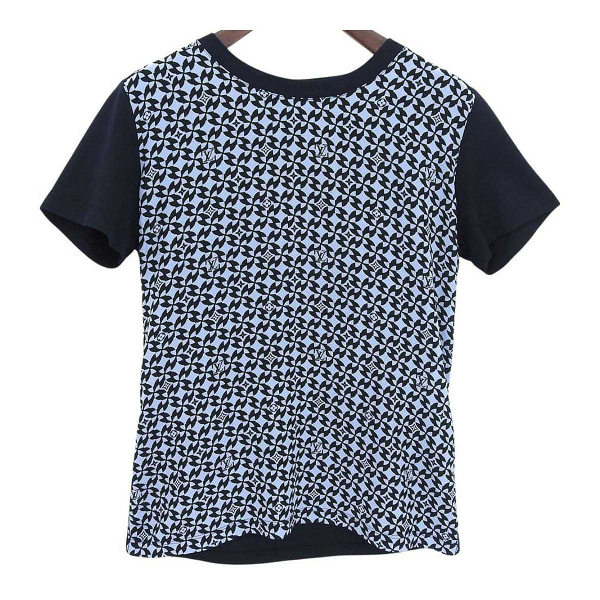 ルイヴィトン モノグラム 切替 Tシャツ レディース ネイビー