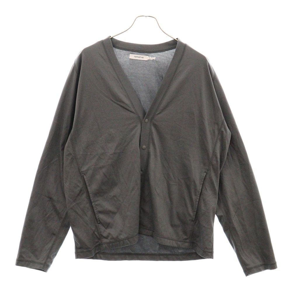 nonnative (ノンネイティブ) Vネックスナップボタンニットカーディガン グレー NN-C4219