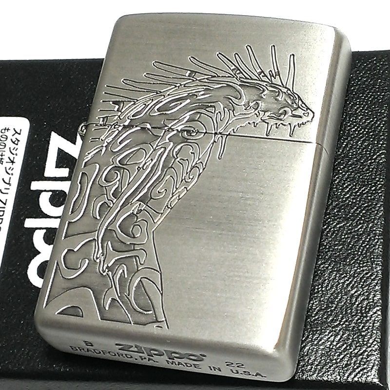 ZIPPO ライター もののけ姫 デイダラボッチとコダマ ジッポ アニメ スタジオ ジブリ レディース 女性 メンズ プレゼント ギフト キャラクター  - メルカリ