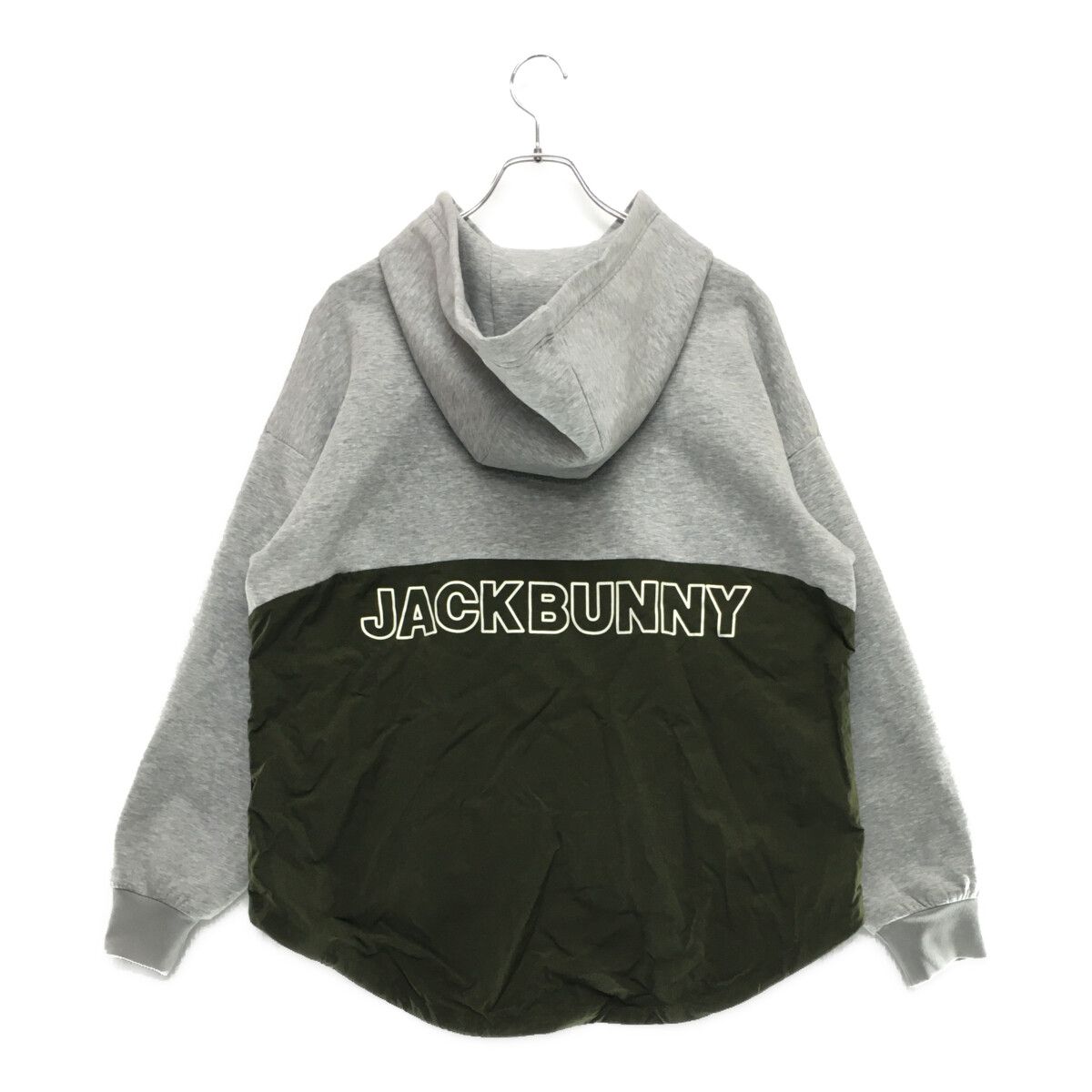 JACK BUNNY!! - coco 中古 ジャックバニー Jack Bunny!! メンズ パーカー 4(M) グレー×カーキ ダンボールニット 中古 メンズ ジャックバニー Jack Bunny!! パーカー 4(M) グレー