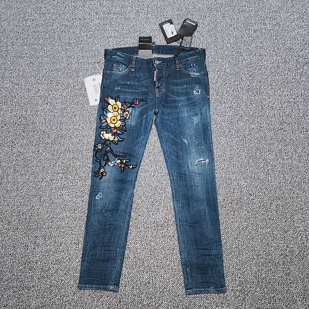 DSQUARED2 ディースクエアード2 2 レディース 40 サイズ フラワー パッチ デニム