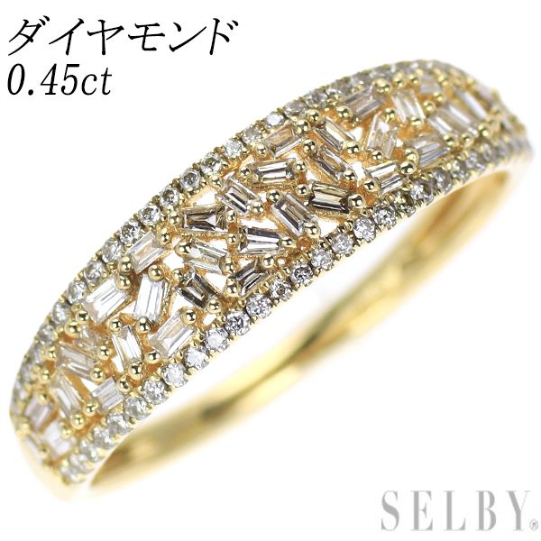 K18YG ダイヤモンド　0.45 リング　指輪 K18YG ダイヤモンド リング 0.45ct - メルカリ
