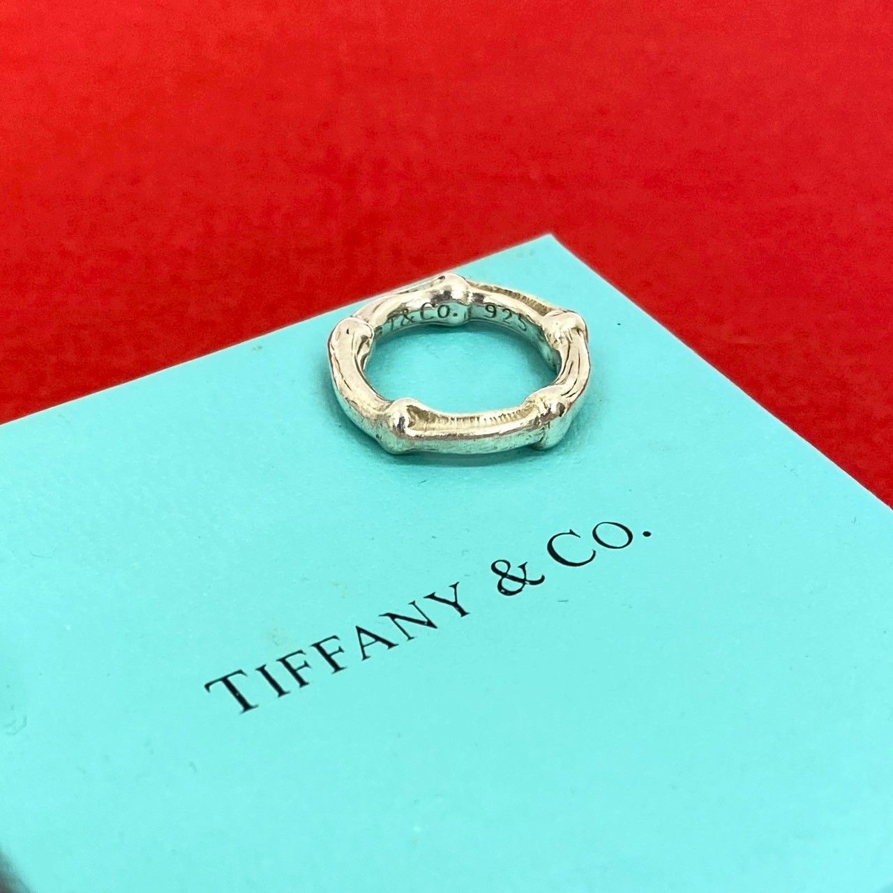極 美品 TIFFANY&Co. ティファニー バンブー リング シルバー925