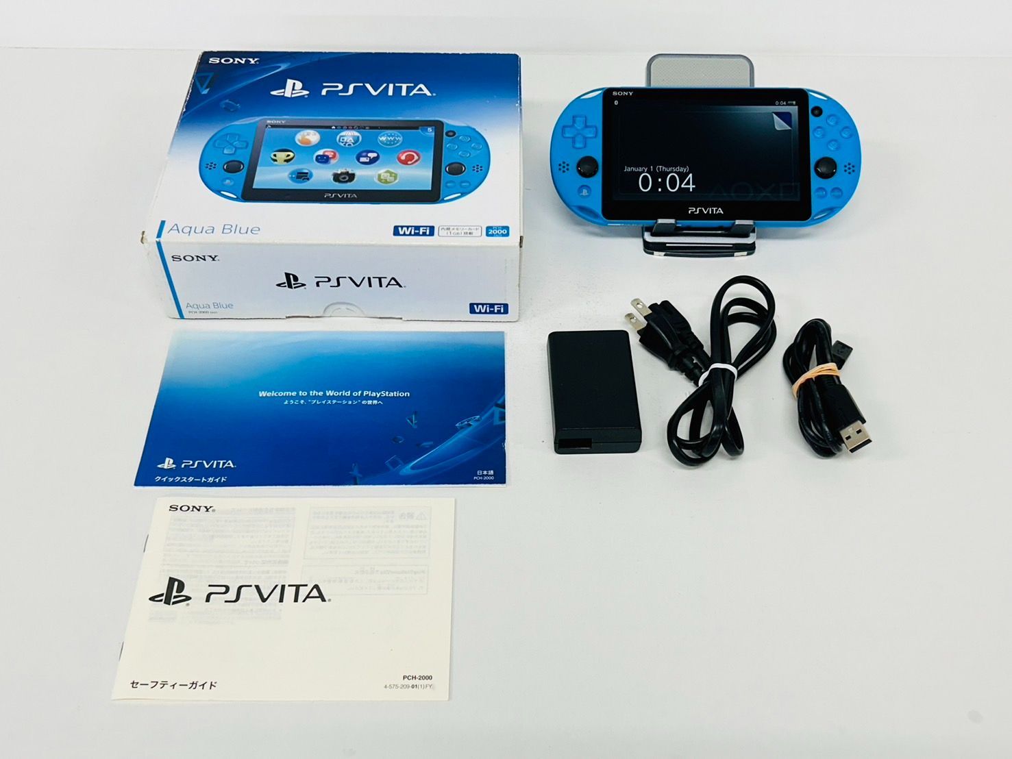 PS vita （PCH-2000シリーズ） Wi-Fiモデル アクア・ブルー 【公式通販】