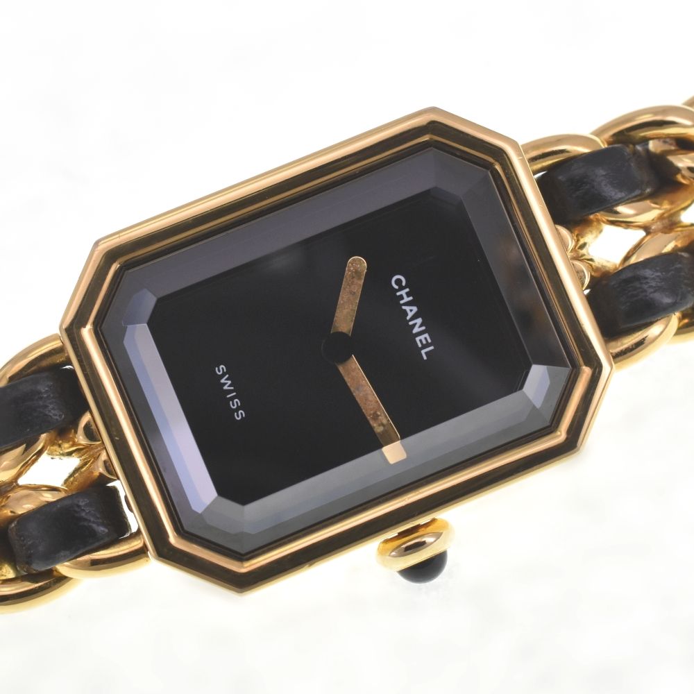 CHANEL 時計 シャネル CHANEL プルミエール M GP/レザー クォーツ レディース