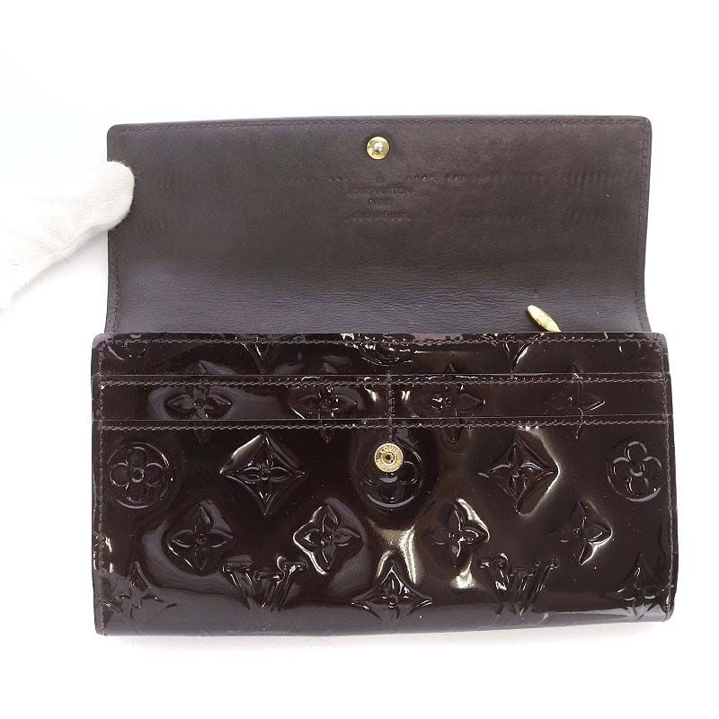 ルイヴィトン　ポルトフォイユ サラ　モノグラム　ヴェルニ　紫系 楽天市場】【財布】LOUIS VUITTON ルイ ヴィトン モノグラム