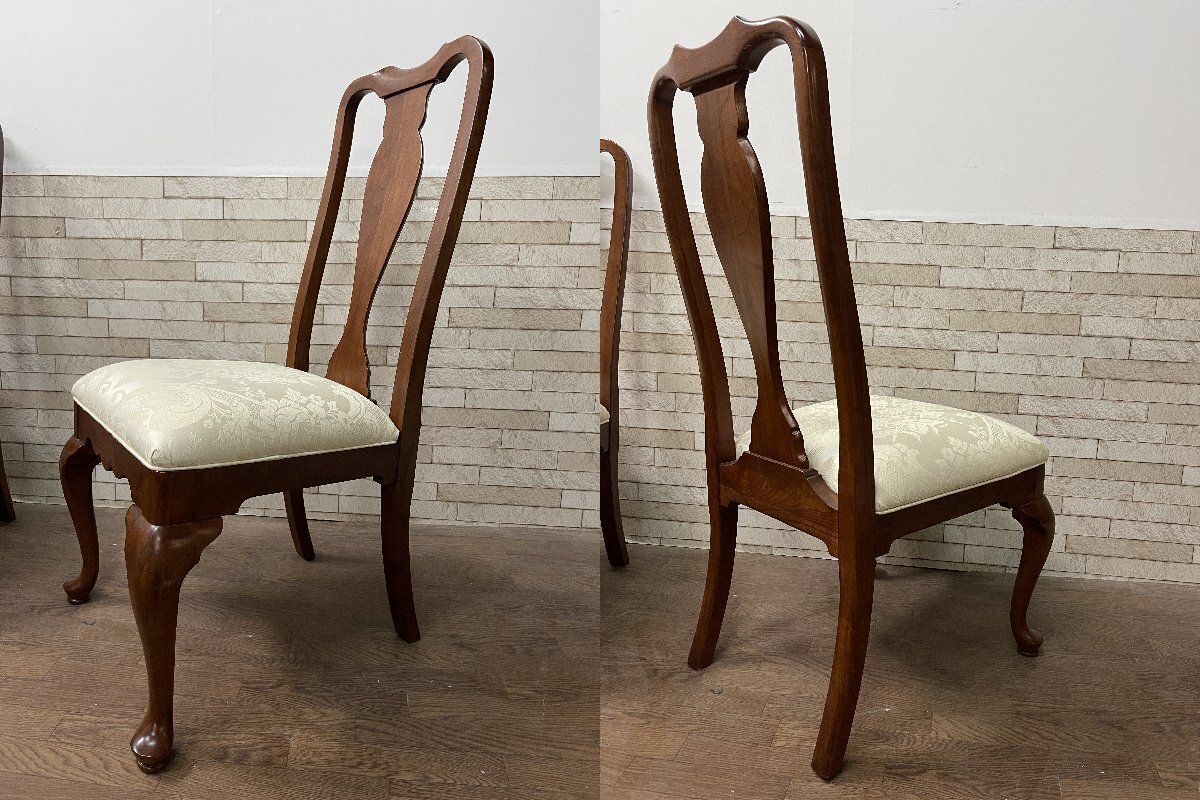 ꧁クラシック家具꧂ダイニングチェア4脚 食卓椅子 いす イス レザー 革 送料無料 4人用 ꧁クラシック家具꧂ダイニングチェア4脚 食卓椅子 いす