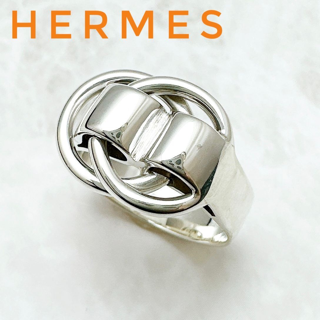 ♥即日発送HERMES シルバーリング サイズ54 HERMES エルメス シルバーリング #54 シルバーカラー 925