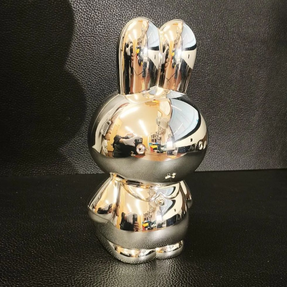 希少レア 掘り出し物】未使用 ミッフィー 貯金箱 シルバーカラー Money