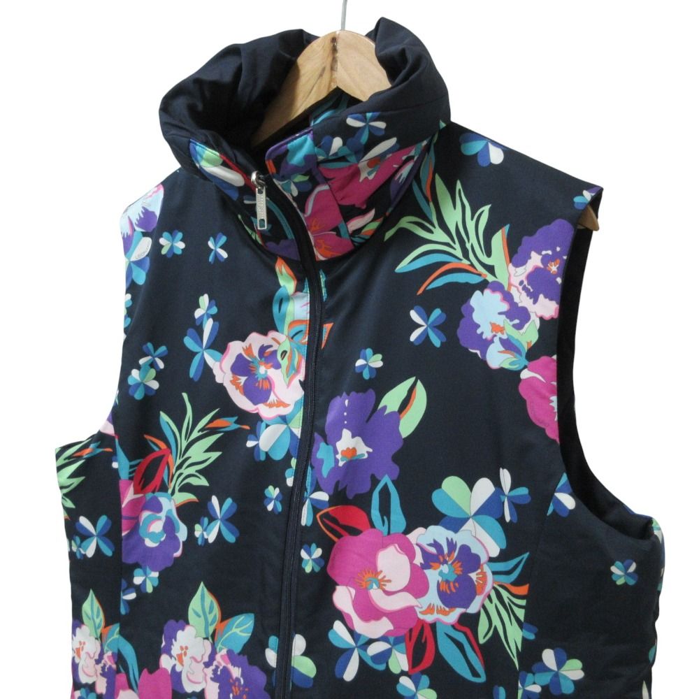 LEONARD フラワープリント リバーシブルベスト 【公式通販】