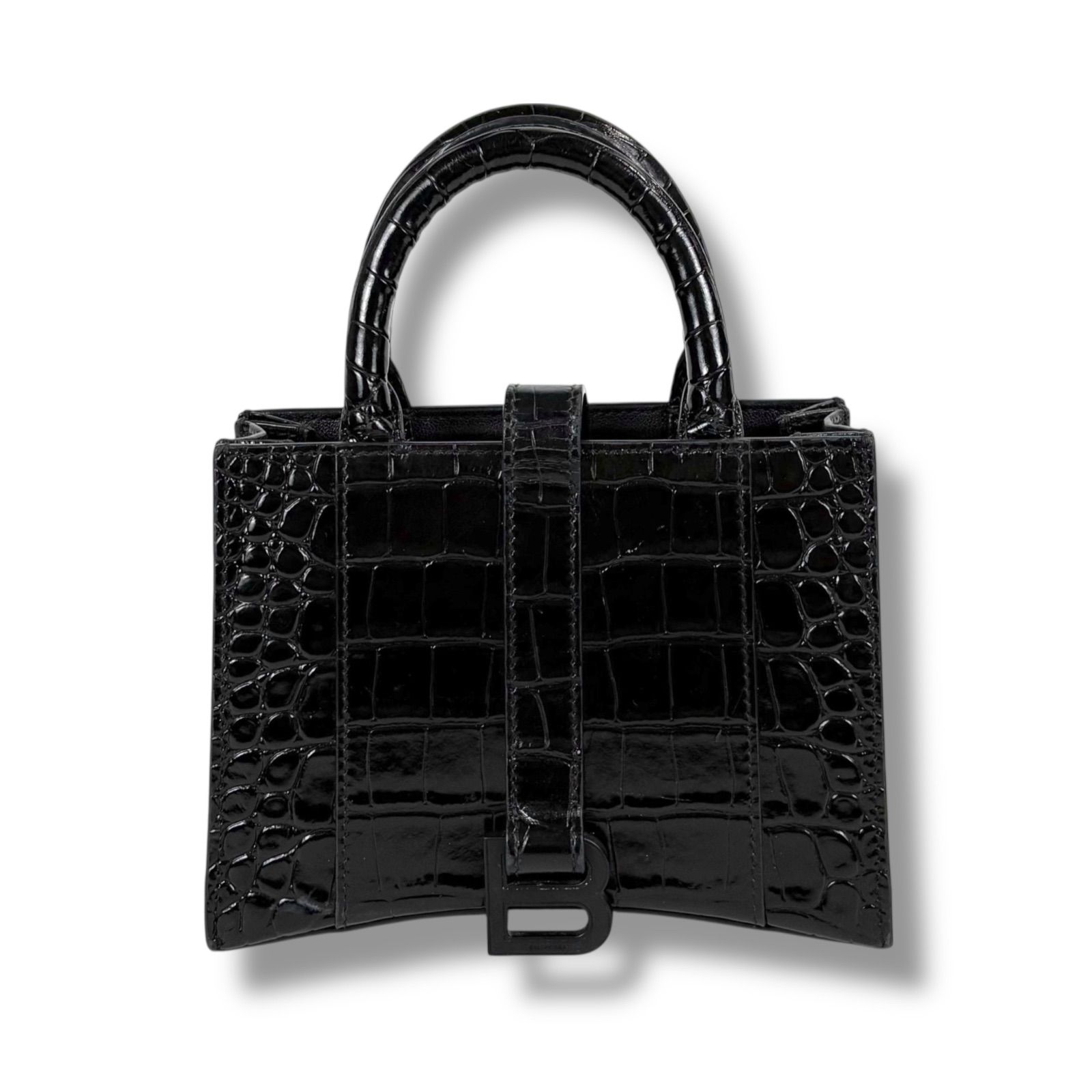 バレンシアガ BALENCIAGA アワーグラス ミニハンドバッグ ブラック 黒 
