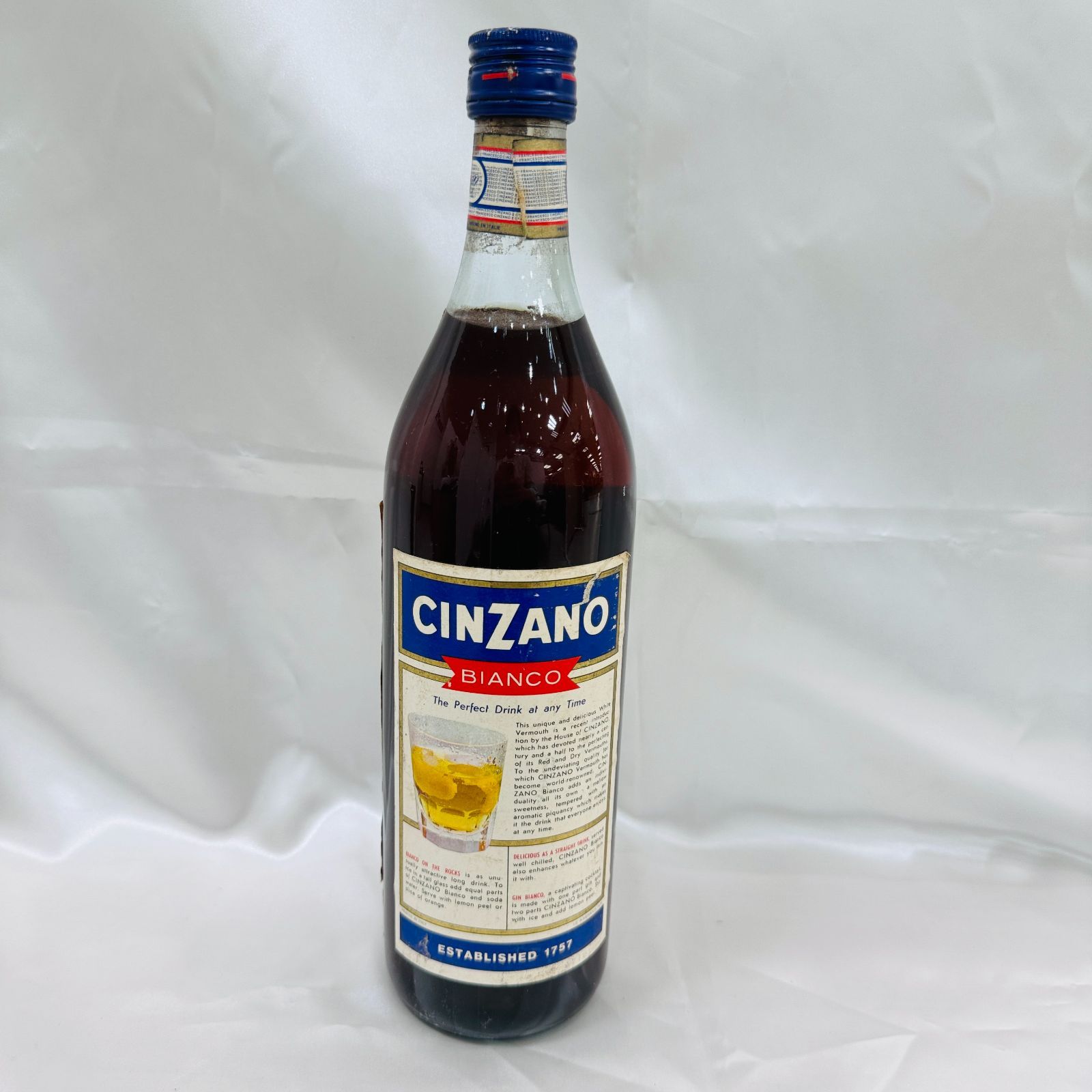 A【古酒】CINZANO BIANCO チンザノ ビアンコ VERMOUTH ベルモット 旧ボトル 未開栓 箱なし - メルカリ