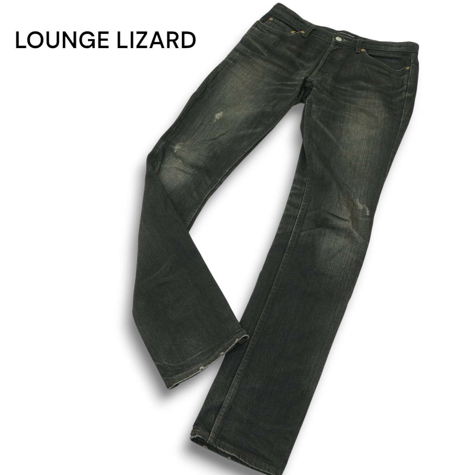 LoungeLizard ラウンジリザード ダメージデニムパンツ3 新品タグ付き LOUNGE LIZARD ラウンジリザード ダメージ&USED加工