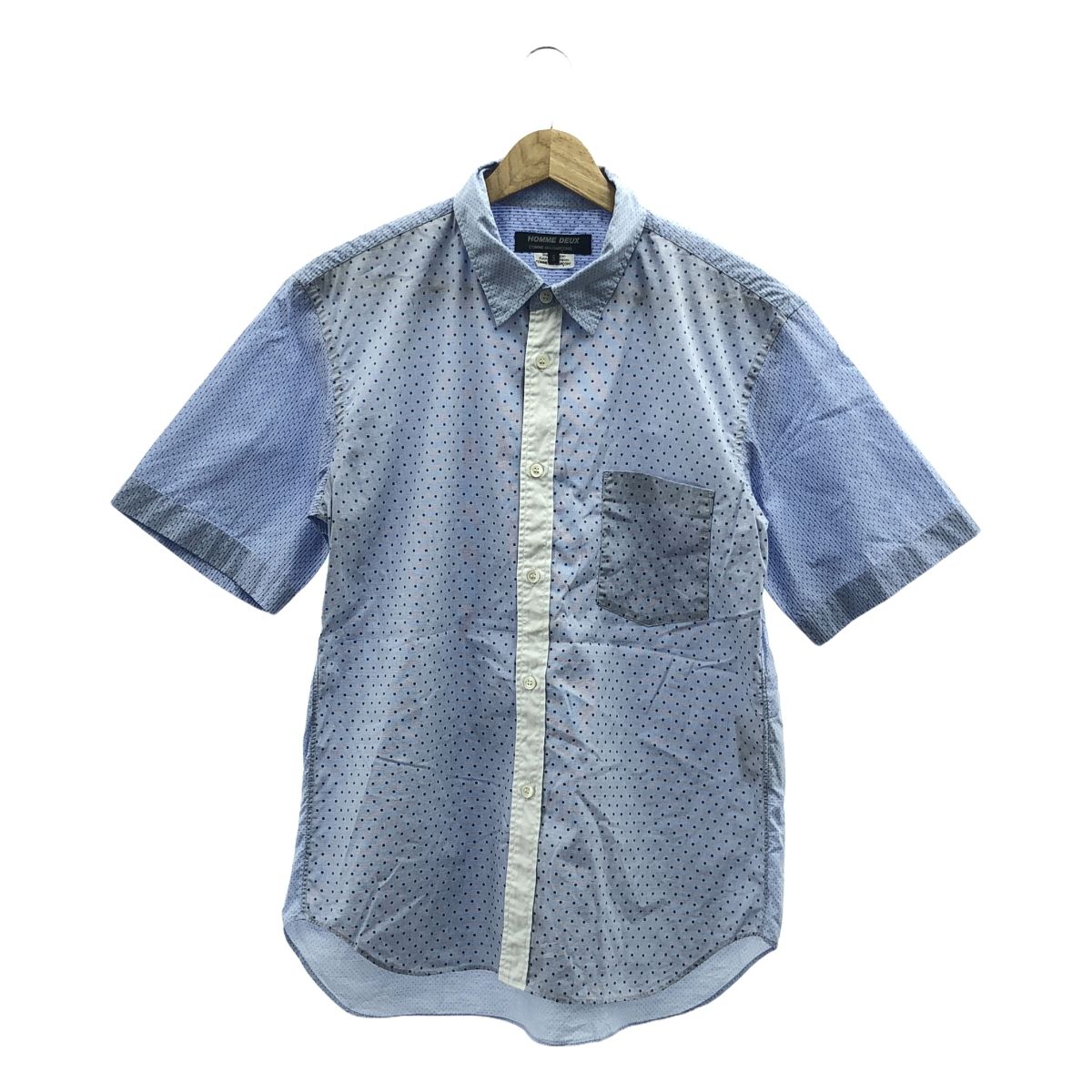 COMME des GARÇONS HOMME DEUX ドット半袖シャツ S COMME des GARÇONS HOMME DEUX ドット半袖シャツ S COMME des GARÇONS