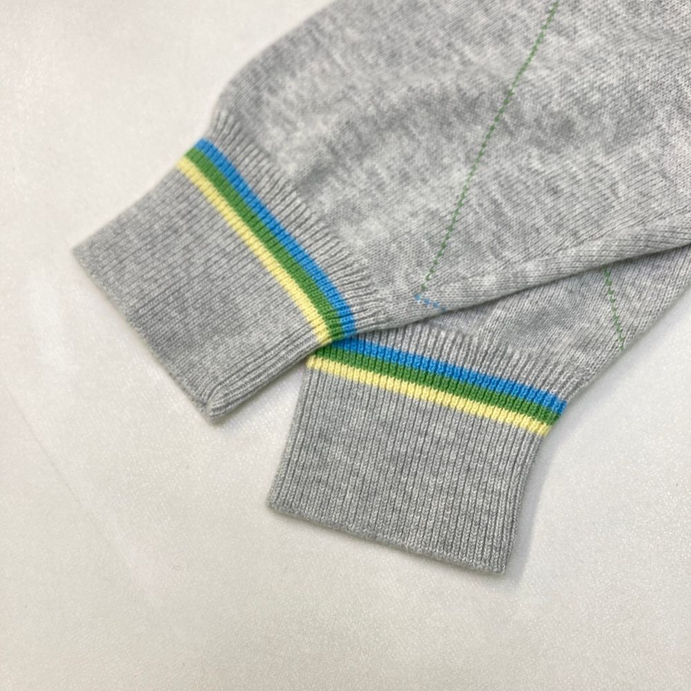 サイズ：S ASHWORTH アシュワース  ウール混 ニット セーター アーガイル柄 グレー系 [240101481567] ゴルフウェア メンズ ストスト サイズ：S ASHWORTH アシュワース ウール混 ニット セーター