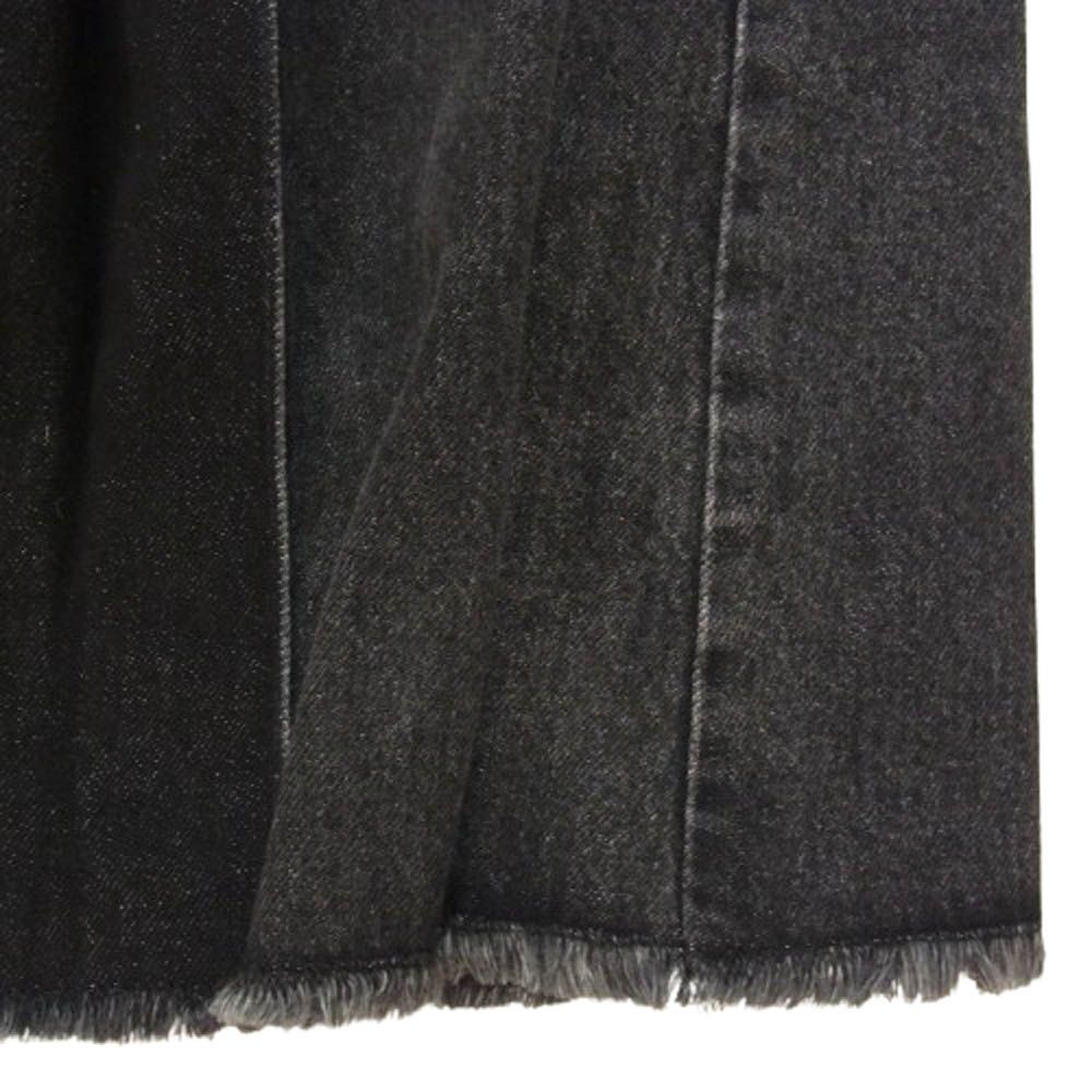 カナメ KANAME ワイド スケバン デニム パンツ ブラック系 L