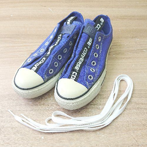 ◇ CONVERSE コンバース ALL STAR LOGOTAPE SLIP OX 1CL452 ローカット スニーカー サイズ24.0 パープル  レディース E 【1406180080815】 - メルカリ