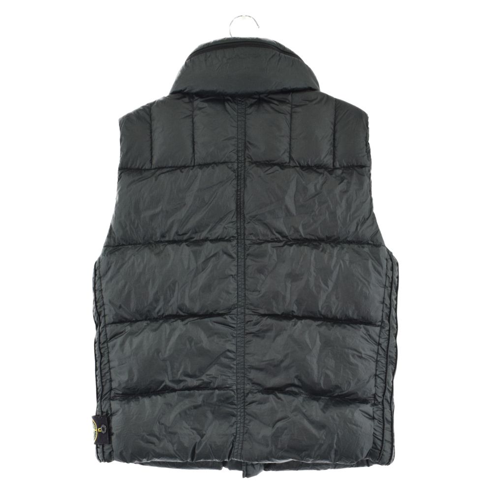 STONE  ガーメントダイ ダウンベスト M グリーン STONE ISLAND(ストーンアイランド)ガーメントダイシームレス