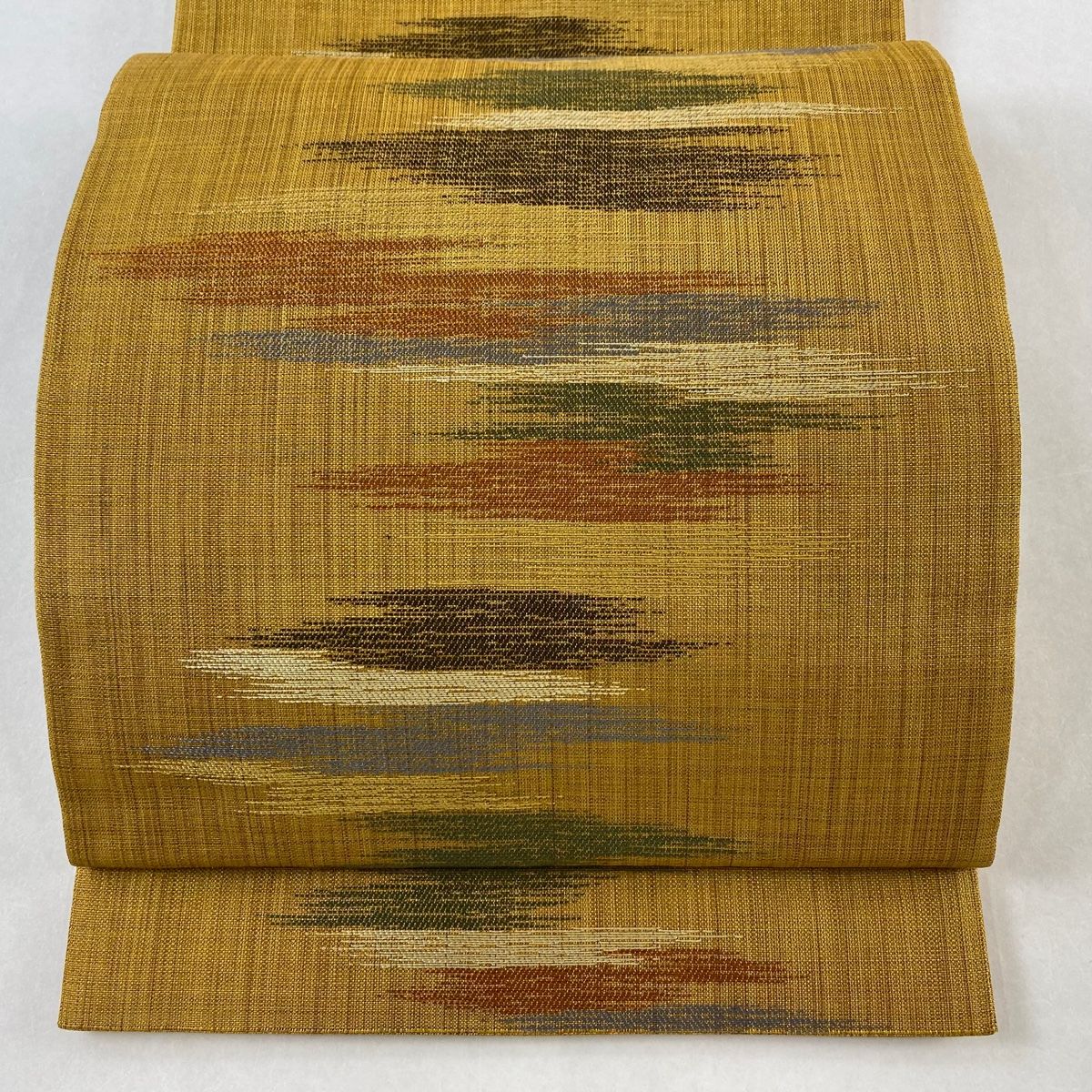 クリーム TV・オーディオ・カメラ 袋帯 美品 秀品 渡文 落款あり 関西