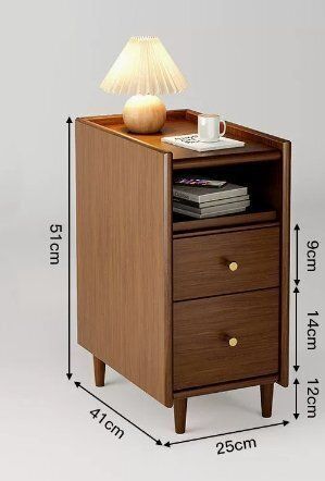 実木ベッドヘッドキャビネット全実木小型狭キャビネット家庭用寝室超狭すき間キャビネット MARWIL-DEMENAGEMENTS_CH