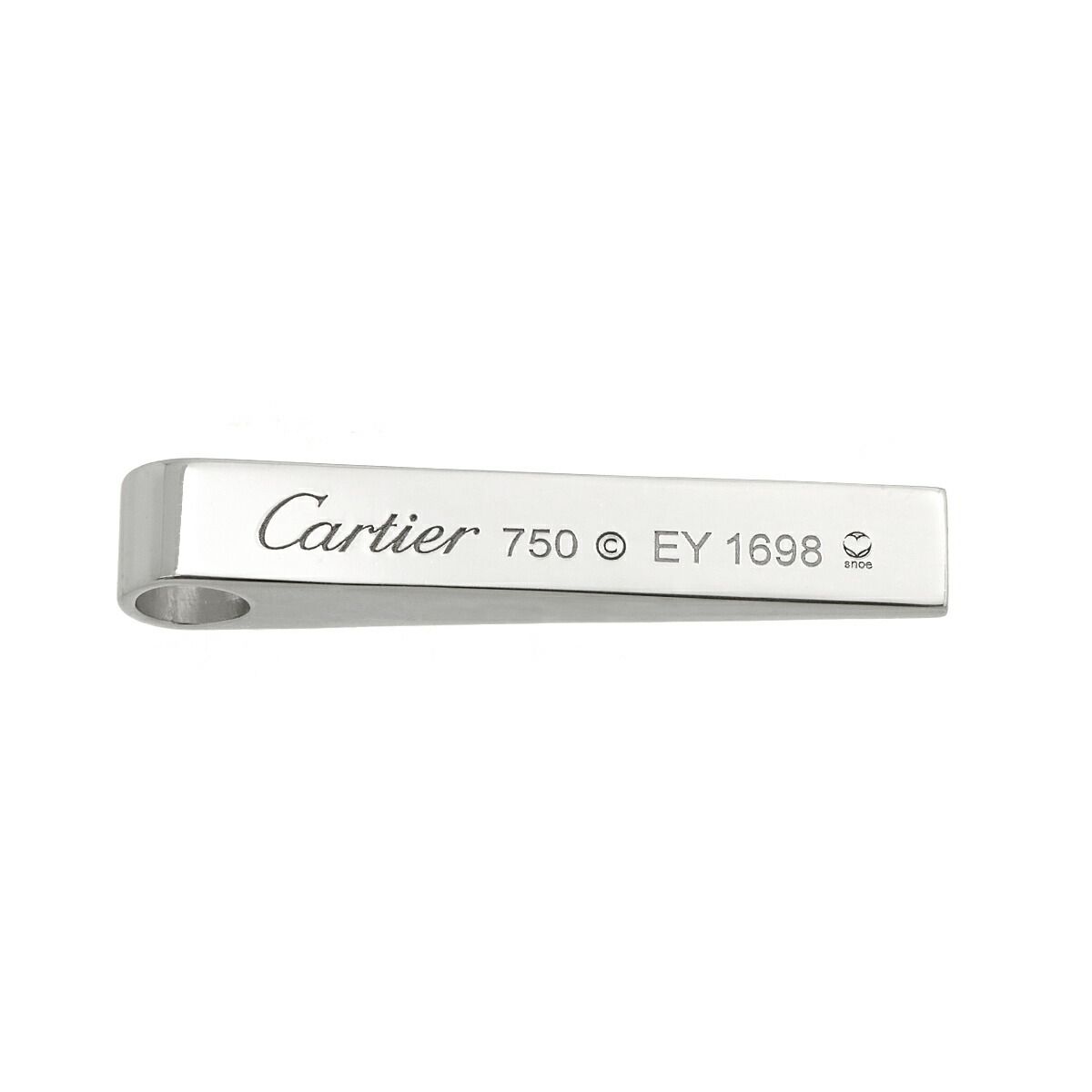 カルティエ Cartier ラブ プレート ペンダントトップ K18 WG