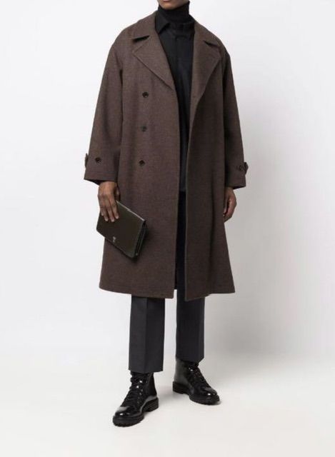 21AW SHETLAND WOOL DOUBLE BREASTED COAT - メルカリ