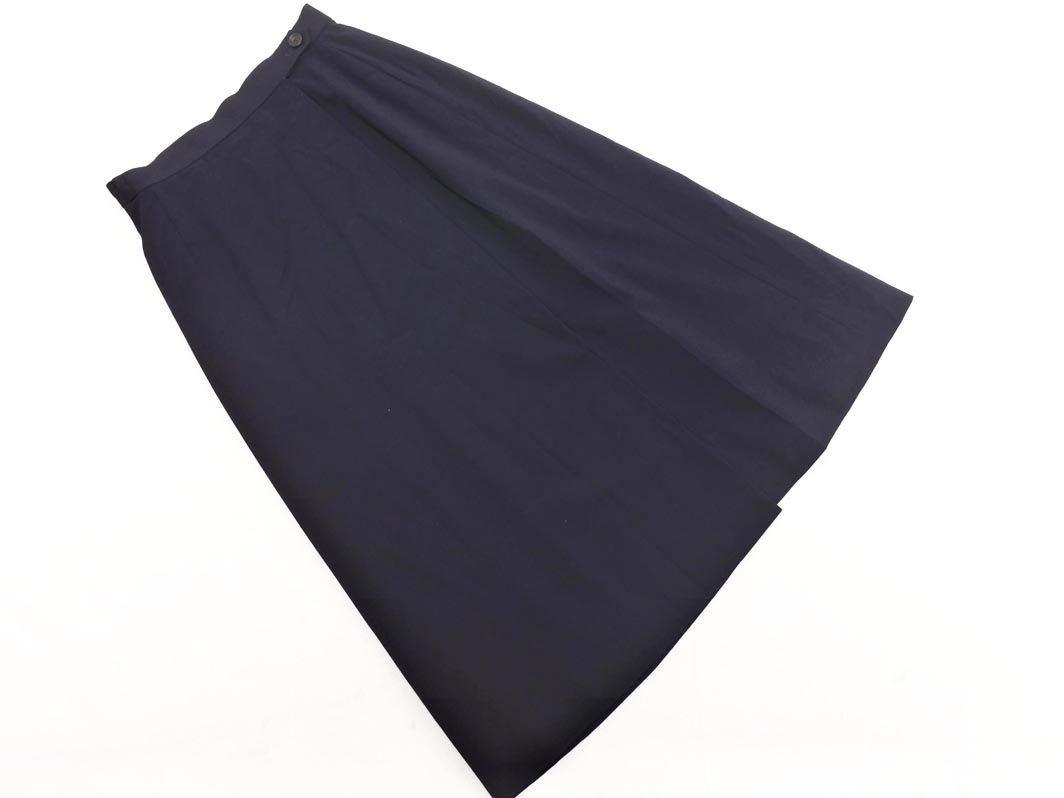 Aquascutum アクアスキュータム ラップ調 スカート size11/紺