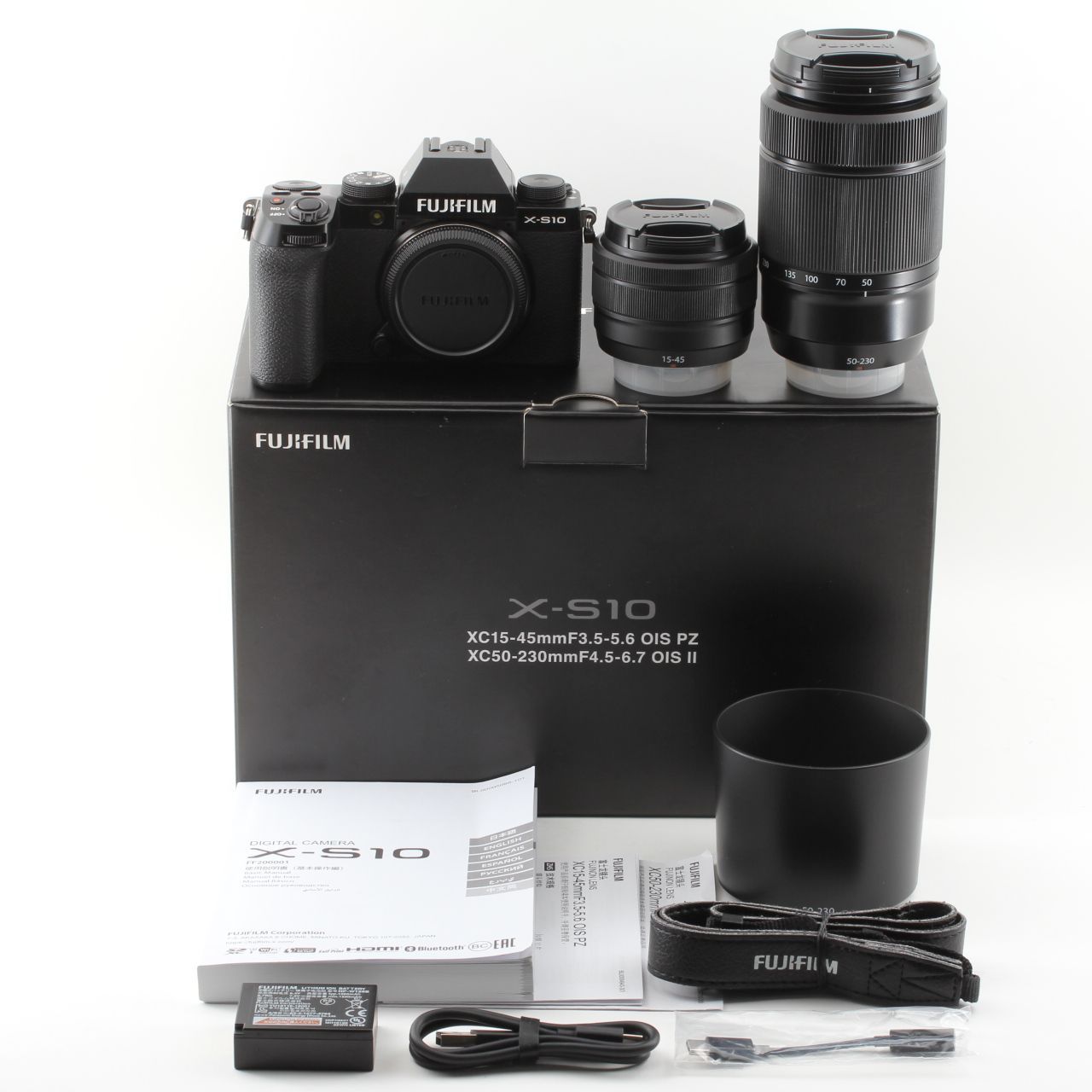 FUJIFILM デジタル一眼 X-S10 ダブルズームレンズキット ブラック 美品  