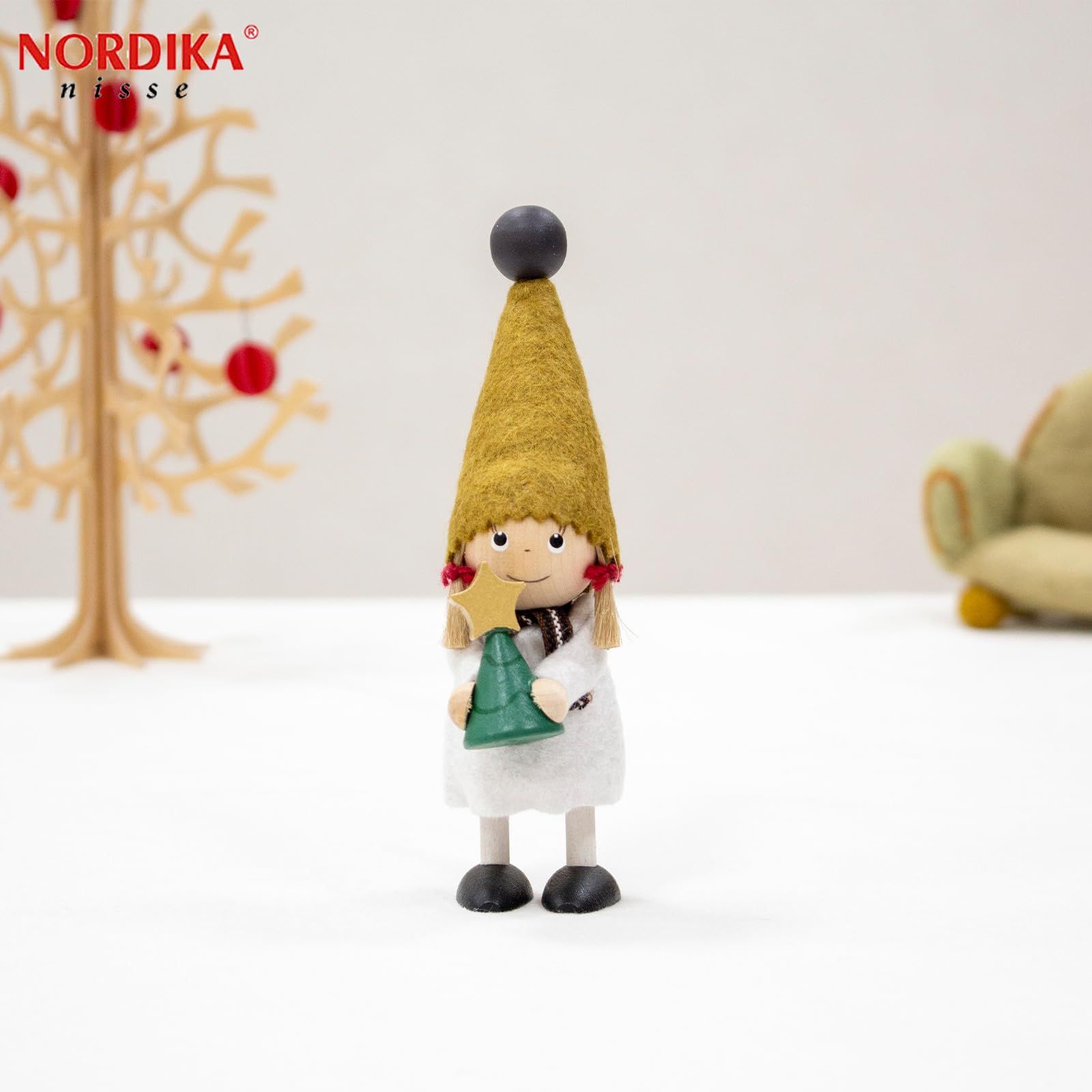 NORDIKA nisse ノルディカ ニッセ クリスマス 木製人形 ツリーを持った