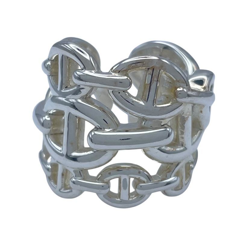 【2025年最新作】 エルメス HERMES シェーヌダンクル アンシェネ リング シルバー Ag925 ジュエリー