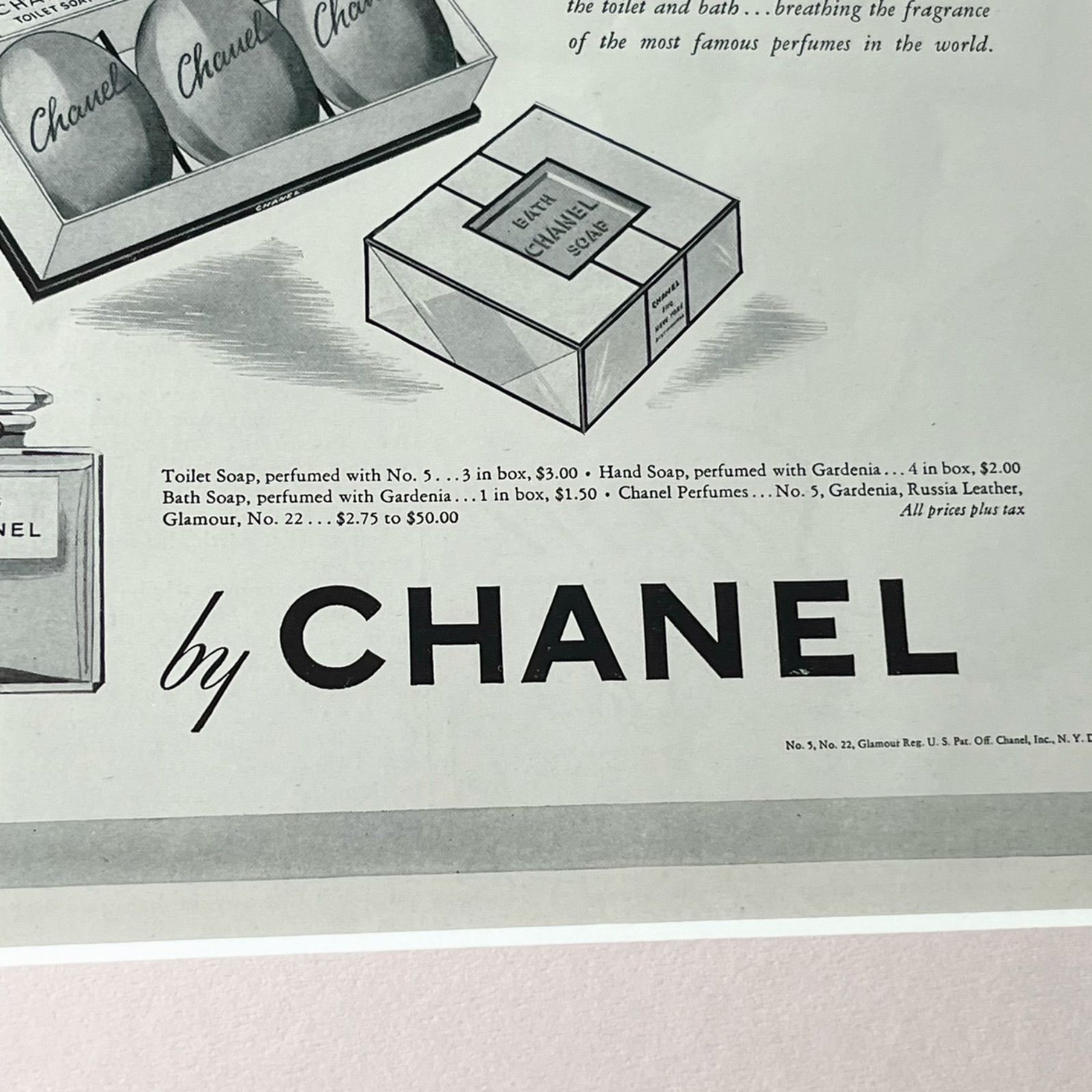 1942 広告＞ CHANEL シャネル ポスター ヴィンテージ アート