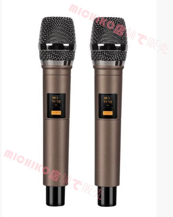 ワイヤレスマイク付き4チャンネルオーディオミキサー ミキシングコンソール マイクロフォン付きです