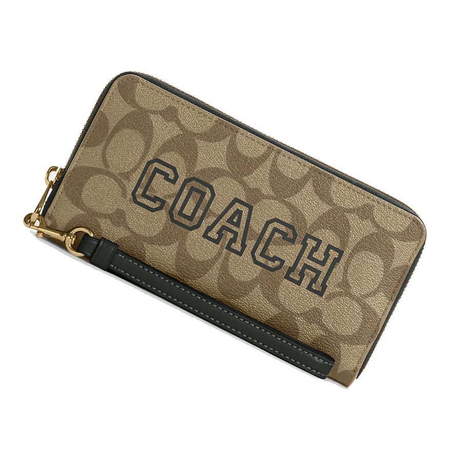 送料無料/プレゼント付♪ 新品 COACHメンズ長財布 CB856 さわやか 白