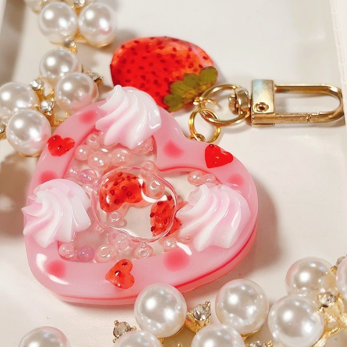 シャカシャカキーホルダー yellow×pinkドリンクシェイカー