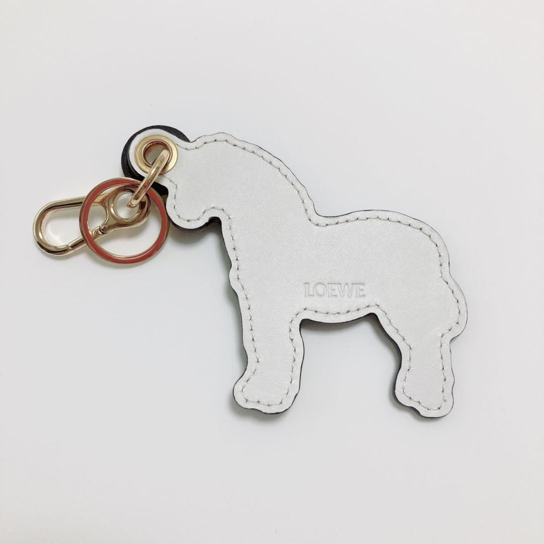 【LOEWE】 ロエベ ゼブラ チャーム キーホルダー LOEWE ロエベ ホース バッグチャーム キーホルダー ゼブラ キー