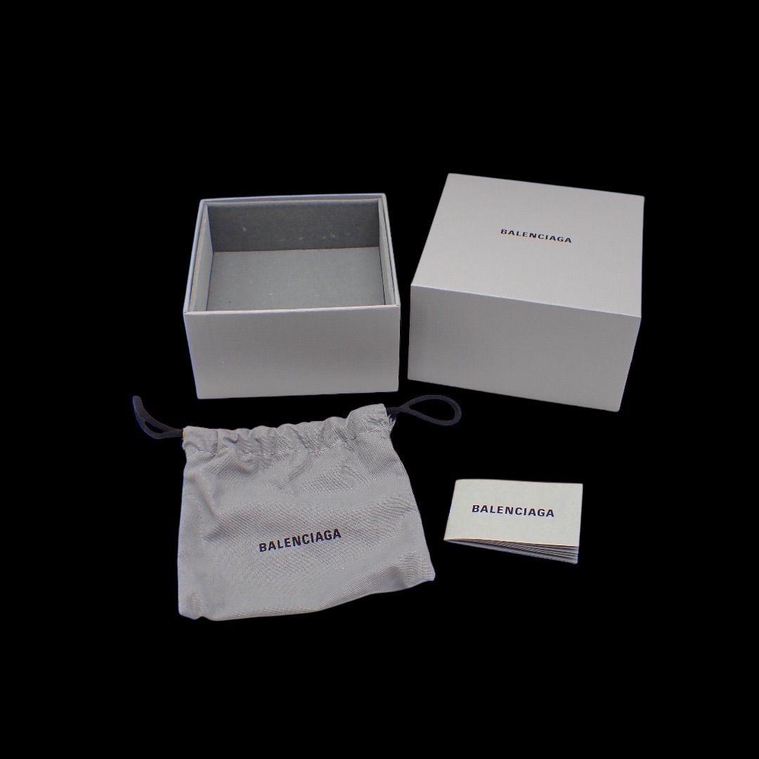 箱 バレンシアガ インターロックBBロゴ ブレスレット M シルバー 4329