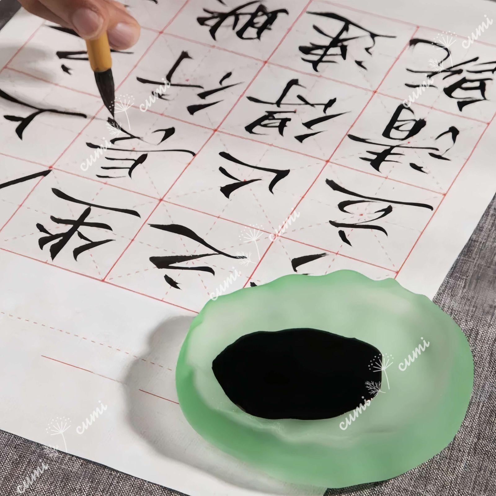 【1個】空色 コンパクト 硯 水彩 書道 持ち運び 映え おしゃれ　文房具　筆置き 書道 硯 絵の具  おすすめ 人気 インテリア  プレゼント 美術品  年賀状 絵葉書 画