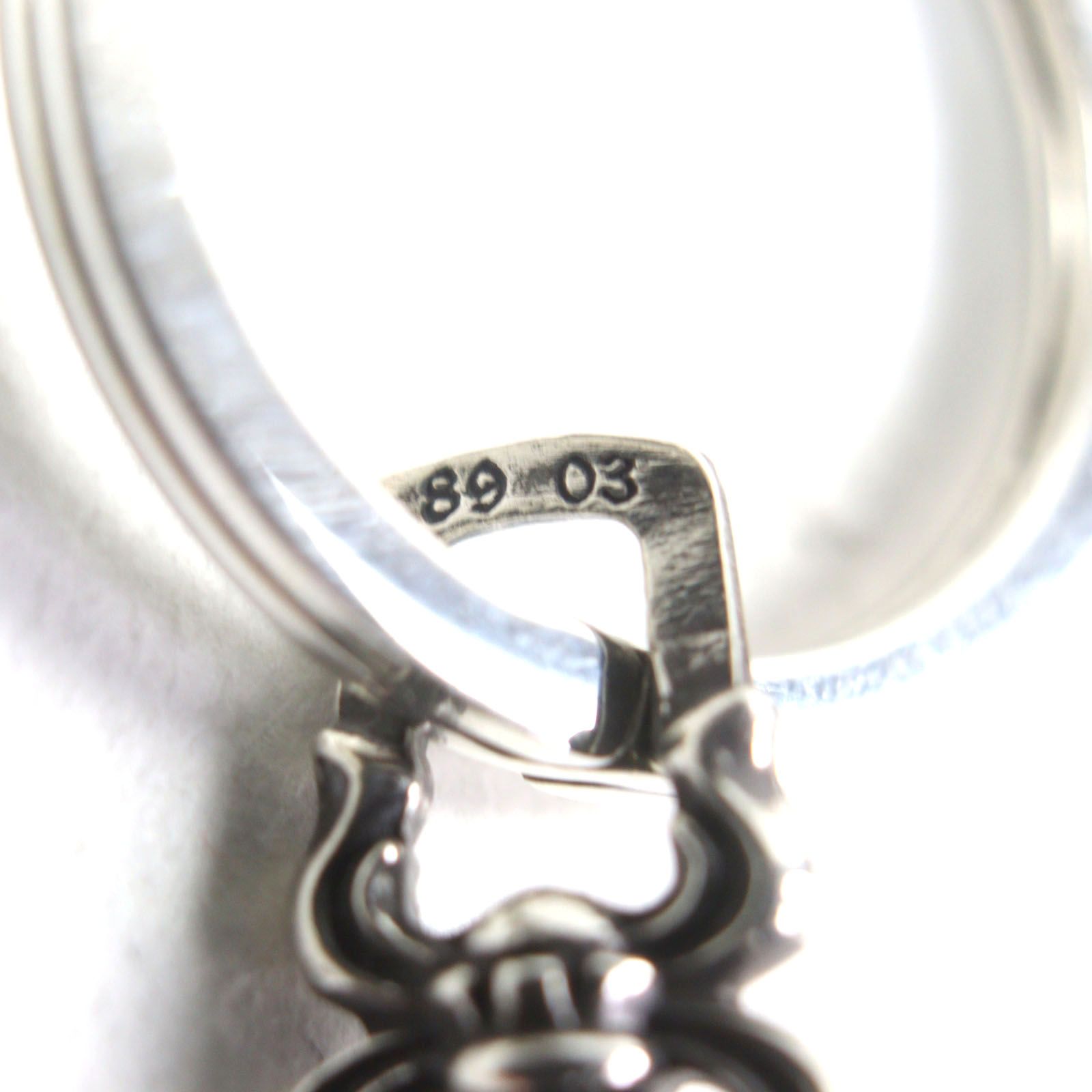クロムハーツ RNG&No5 DGGR キーリング#5ダガーシルバー10.99g Chrome Hearts RNG & No5 DGGR key ring #5ダガー silver mens