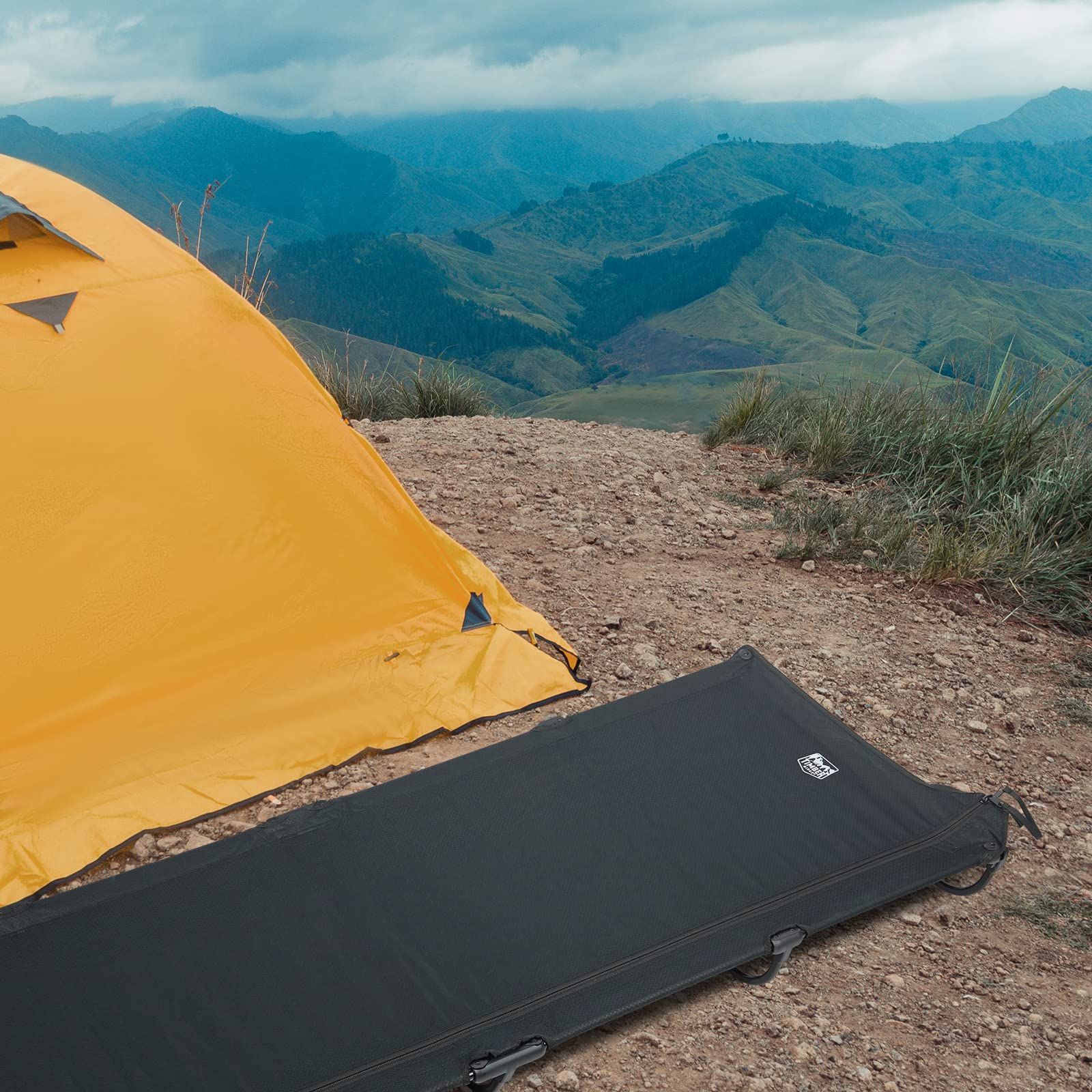 TIMBER RIDGE キャンプベッド ジェットコット UL ブラック 人気商品】TIMBER RIDGE キャンプベッド ジェットコット UL【20秒展開