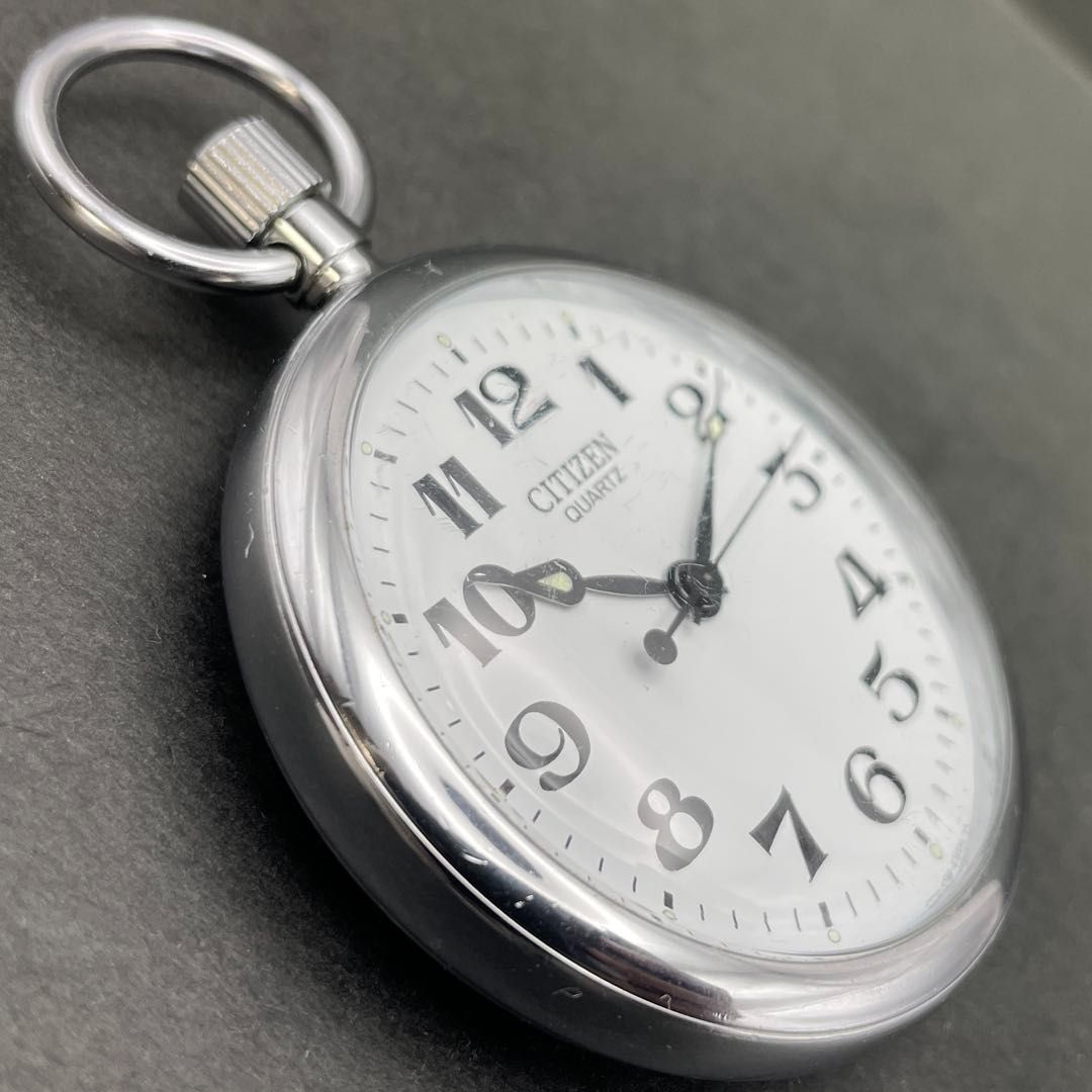 JR西日本 ID岡支 0035 旧岡山支社 鉄道時計 懐中時計 CITIZEN 4766-472110 K JRwest QZクォーツ シチズン アンティーク時計 ディスプレイアート