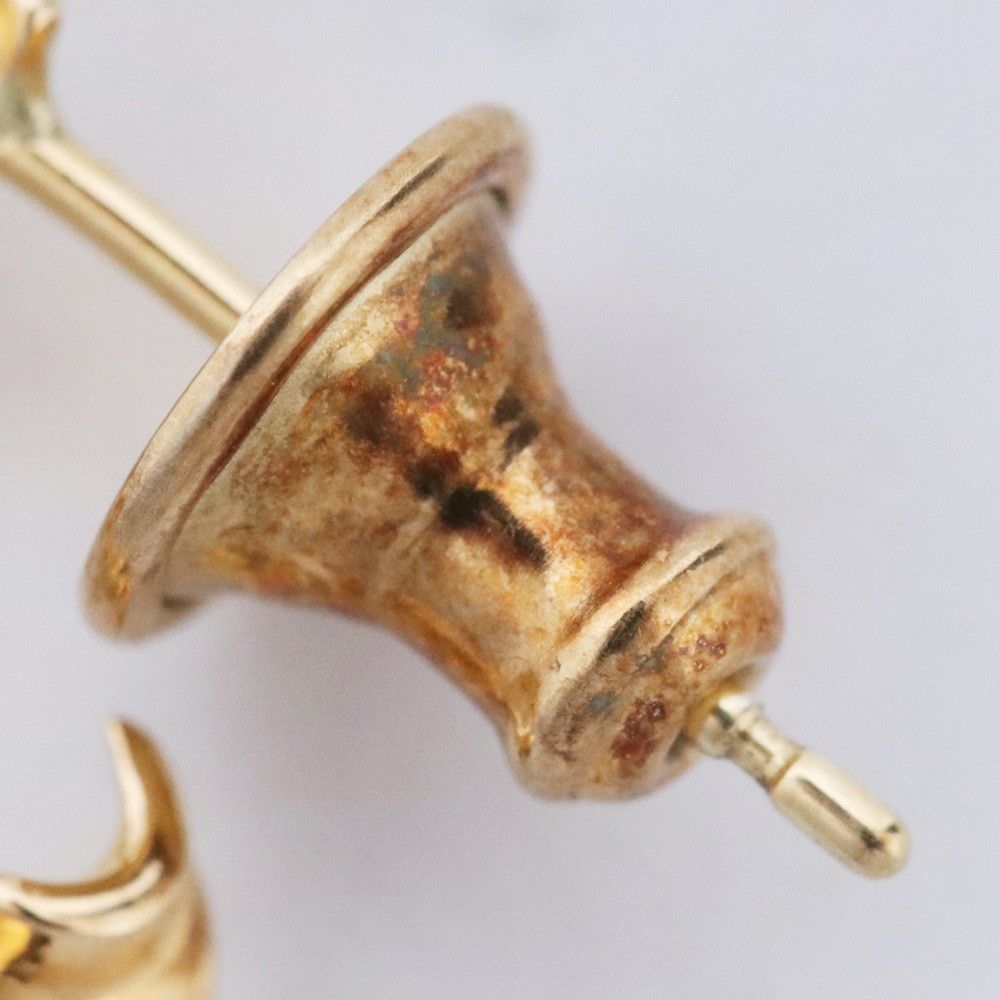 CAREERING × WACKO MARIA 片耳用 PARADISE 45 18K ピアス イエロー  