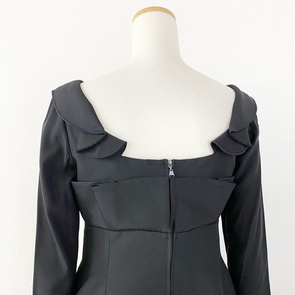 53c11 《美品》 FOXEY フォクシー チューリップラッフルワンピース