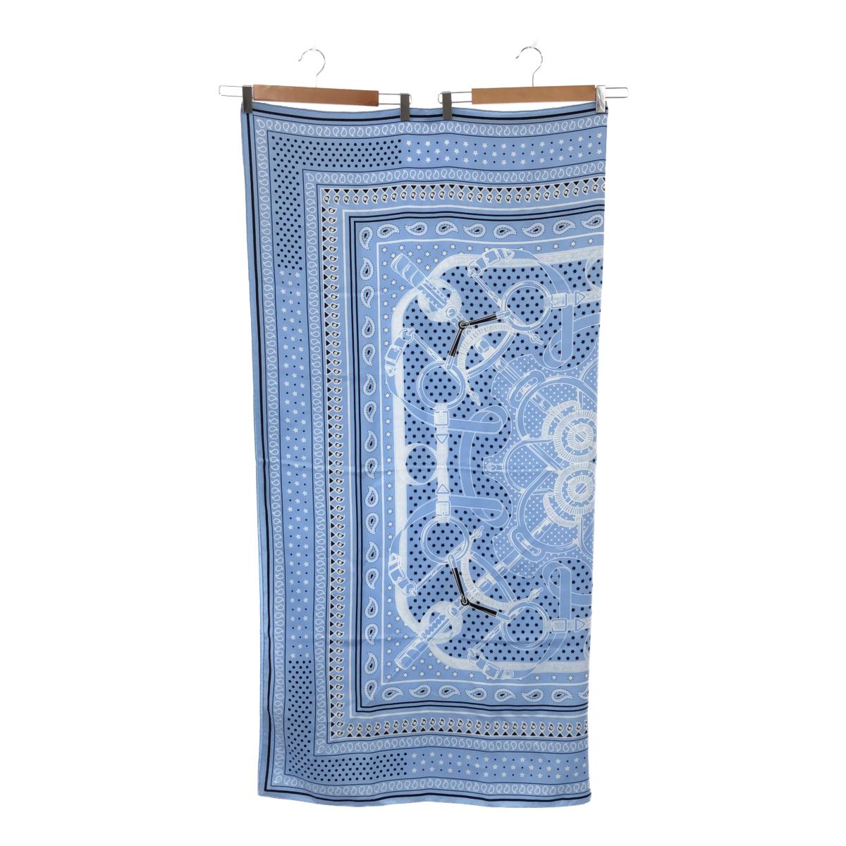 エルメス HERMES カレ140 Eperon d'Or エプロンドール ブルー