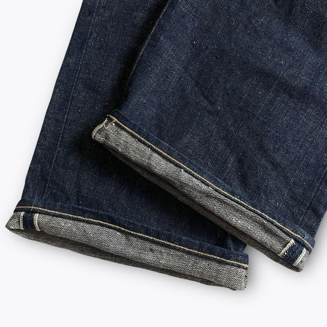 RRL セルビッジ　シンチバック 濃紺 極美品】RRL シンチバック セルビッジデニムパンツ W36 USA製