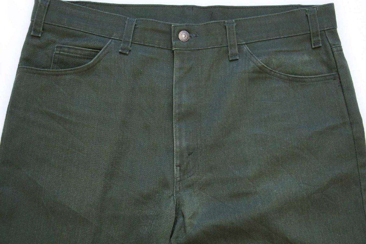 スタプレ　517 緑 80s USA製 Levi'sリーバイス 517 STA-PRESTスタプレ ツイル