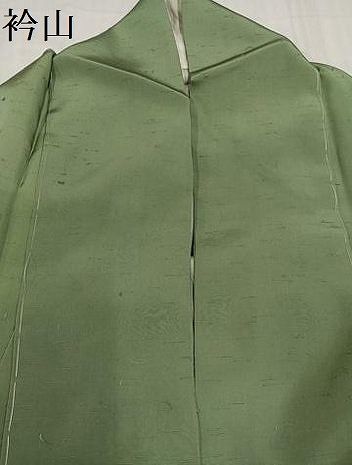 柳茶色 お召縮緬