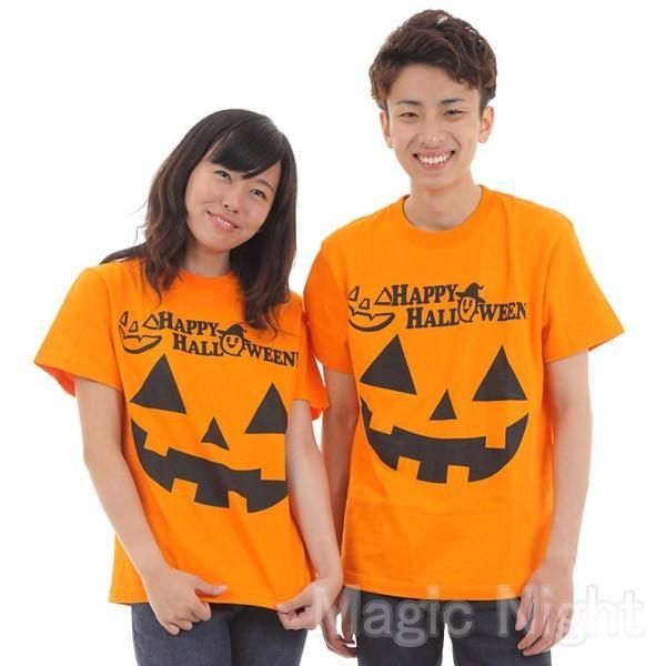 ハロウィン Tシャツ Double Pumpkins 【Halloween tシャツ 仮装 コスプレ かぼちゃ パンプキン オレンジ 橙色 メンズ  レディース 男女兼用】 - メルカリ